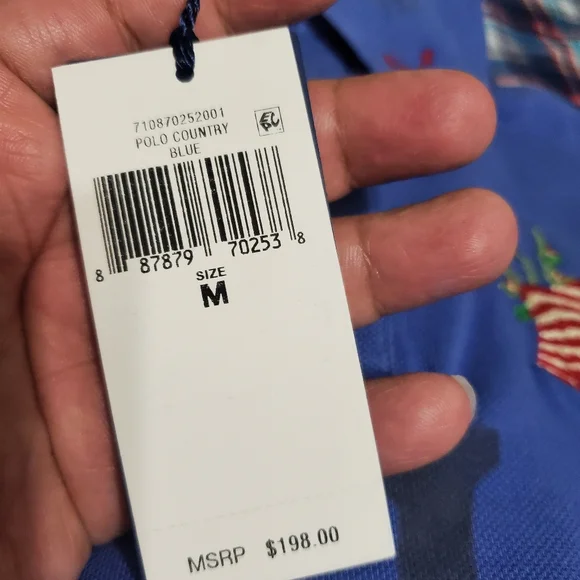 Polo ralph lauren American flag eagle stars shield embroidered shirt - Picture 9 of 16